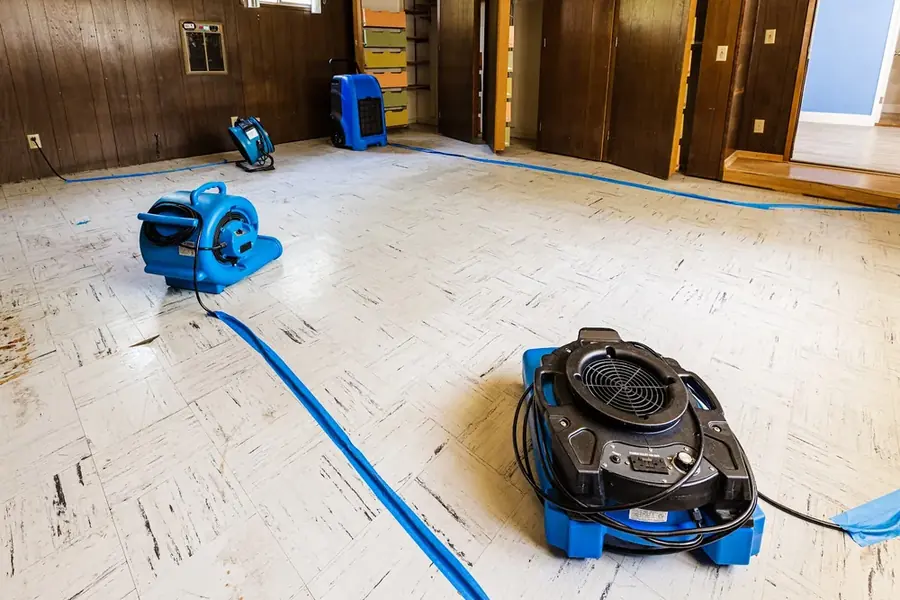 Water damage restoration work in Baldwin Park, CA