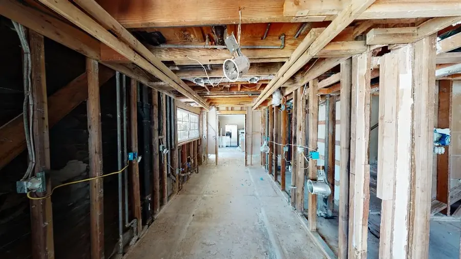Roof leak water damage on a Baldwin Park ceiling